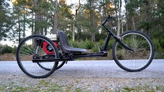 Homemade three wheeled motorized bike [upl. by Kenley]