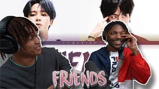 BTS 방탄소년단 JIMIN V  FRIENDS 친구 LYRICS  REACTION  CreatingARMYs [upl. by Ahsinotna]