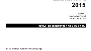 Uitleg Examen NaSk1 Natuurkunde Gl en TL 2015 tijdvak 1 [upl. by Denae]