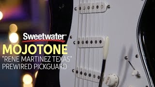 Mojo Tone quotRene Martinez Texasquot Strat Pickup Prewired Pickguard Review [upl. by Connors819]