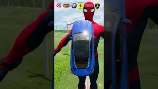 Car vs spider man 🚗 BeamNGdrive [upl. by Mayberry]