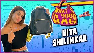 Nita Shilimkar Handbag Secret Revealed  What’s In Your Bag  TellyMasala [upl. by Aisanahta988]