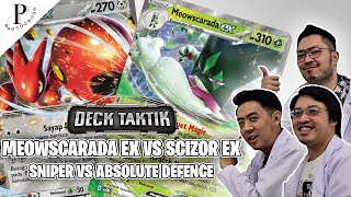 PENELITIAN DECK TAKTIK MEOWSCARADA EX VS SCIZOR EX [upl. by Anneuq]