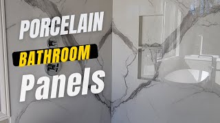 Large Format Tile Panels Bathroom [upl. by Ai]