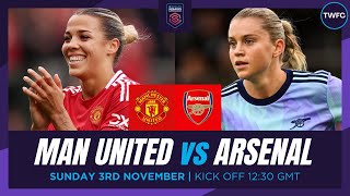 MAN UNITED VS ARSENAL LIVE  WOMENS SUPER LEAGUE WATCHALONG  TFC LIVE [upl. by Weiman712]