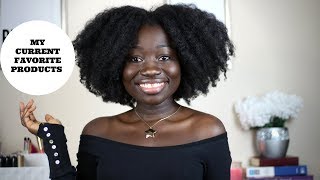 My Current Favorite Natural Hair Products 2018 [upl. by Odrude876]