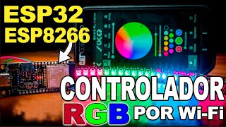 Cómo controlar FACIL tira led direccionable WS2812 con ESP32 ESP8266  WLED [upl. by Samanthia761]