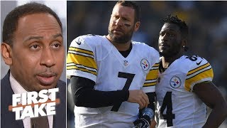 Ben Roethlisberger deserves blame for Antonio BrownSteelers drama – Stephen A  First Take [upl. by Laikeze]