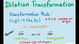 Dilation Transformation [upl. by Htebiram]