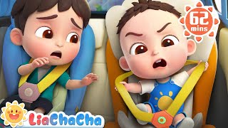 Car Seat Song  Child Safety Seat Song  Song Compilation  LiaChaCha Nursery Rhymes amp Baby Songs [upl. by Slen]