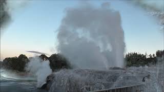 Walking around Pohutu geyser Te Puia Rotorua New Zealand [upl. by Lihcox]