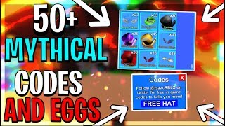 NEW 50 MYTHICAL CODES WITH EGGS ON MINING SIMULATOR  ROBLOX [upl. by Nyleikcaj157]