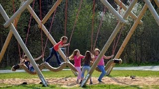 Abenteuerspielplatz Altmühlsee Erlebnisspielplatz Römerspielplatz Spielplatz Seezentrum Wald [upl. by Wachtel]