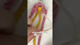 Chaveiro em macramê passo a passo macrame tutorial macrame diy [upl. by Atiluj937]