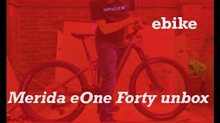 Unboxing a Merida eOne Forty ebike [upl. by Yecal]