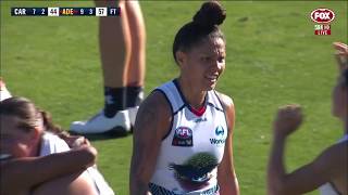 AFLW Round 2 Adelaide Crows Vs Carlton Blues 2019 Highlights [upl. by Aihsakal]