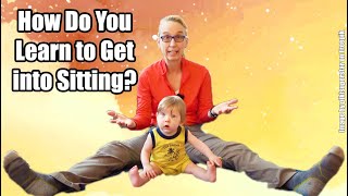 Learning to Get into Sitting Pediatric Physical Therapy for a Child with Torticollis 24 [upl. by Nuahsar]