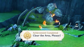 Clear The Area Please Hidden Achievement Genshin Impact 52 [upl. by Oderfla690]