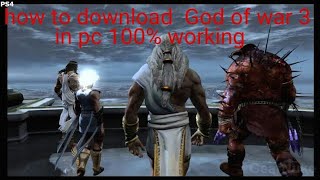 GOD OF WAR 3 III REMASTERED PCSX4 V22 EMULATOR PS4 60FPS PC by GT [upl. by Garfield]