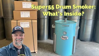 Super55 Drum Smoker What’s Inside [upl. by Notlehs623]