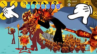 GIANT BOSS LAVA GENERAL SPEARTON XIPHOS LAVA BOSS ARMY LEAFE STICK WAR LEGACY MOD VIP [upl. by Nilrem93]