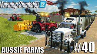 BUNKER SILAGE Operation  Selling CROPS w ROADTRAIN🚧 Aussie Farms 22  Farming Simulator 22 [upl. by Elleunamme413]