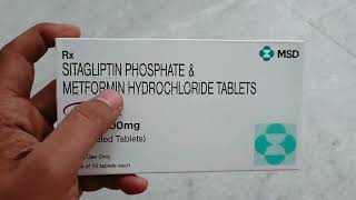 Sitagliptin Phosphate amp Metformin Hydrochloride Tablets Uses In Hindi  Janumet 50500 Tablet [upl. by Najar]