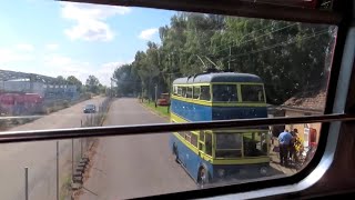 A ride onboard Huddersfield No 631 Reg PVH931  The Trollybus Museum  The Sandtoft Gathering 2024 [upl. by Ailla]