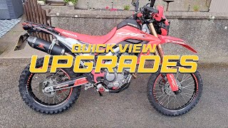 Honda CRF300L Upgrades [upl. by Nalahs]