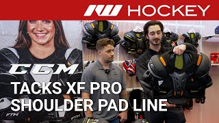 CCM Tacks XF Pro Shoulder Pad Line Insight [upl. by Schlessel]