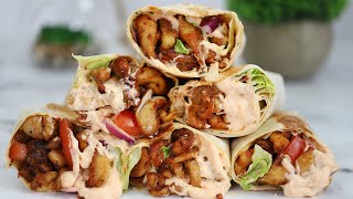 TASTIEST CHICKEN WRAP PERFECT CHICKEN WRAP [upl. by Zendah]