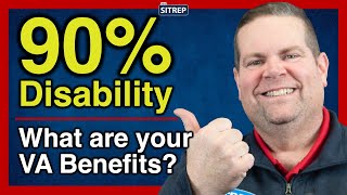 VA Benefits with 90 ServiceConnected Disability  VA Disability  theSITREP [upl. by Hachmann]