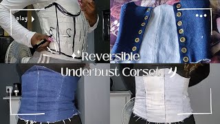 Reversible Denim Underbust Corset [upl. by Yvor681]