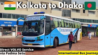 India to Bangladesh Bus Journey  Kolkata to Dhaka GREENLINE VOLVO Service india bangladesh [upl. by Jennette]