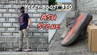 SNEAKER REVIEW  ON FEET  YEEZY BOOST 350 V2 ‘ASH STONE’ [upl. by Eniluqaj]