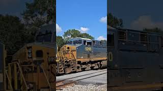 CSX M281 passes hirailer in Hull GA on the Abbeville Subdivision [upl. by Gerstein]