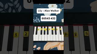 Lily  Alan Walker Easy Tutorial lily alanwalker music shorts [upl. by Craw]