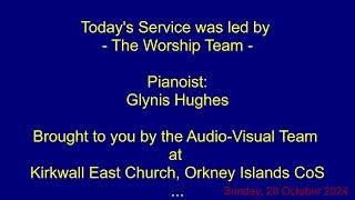 Service At Kirkwall East Church [upl. by Ainig]