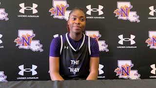 WBB  Freshman Vernell Atamah recaps first collegiate game and looks ahead to trip to LSU [upl. by Ytsanyd]