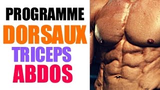 Programme Musculation Triceps Dorsaux Abdos [upl. by Ysnap]