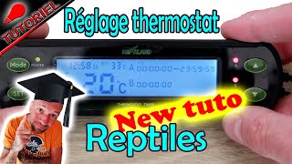 COMMENT RÉGLER UN THERMOSTAT DIGITAL REPTILES [upl. by Bensky]