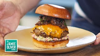 Most Amazing British Burger Recipe EVER  Jamie Oliver Recipe [upl. by Oderfodog]