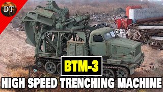 BTM3 quotHighSpeed Trenching Machinequot  About A Million Times Better Than A Shovel  MilitaryTube [upl. by Okajima]