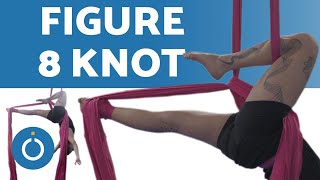 AERIAL SILKS  Figure 8 FOOT LOCK Tutorial for BEGINNERS [upl. by Ardelle]