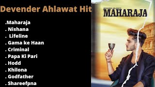 Devender Ahlawat Latest Haryanvi Songs 2022  Audio Jukebox  DevenderAhlawa Shareefpna Songs [upl. by Enillebyam]