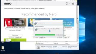 Uninstall Nero Burning ROM 2017 on Windows 10 [upl. by Jelene]