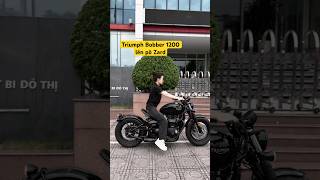 Triumph Bobber Custom  pô Zard nghe cũng rát tai luôn [upl. by Yerocal]