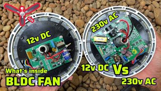 Whats inside BLDC ceiling fan  12v DC Vs 230v AC [upl. by Mosera831]