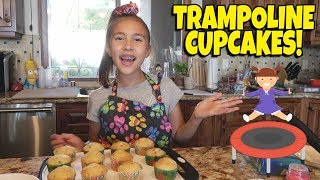 TRAMPOLINE CUPCAKES Baking with Jillian [upl. by Yllut]