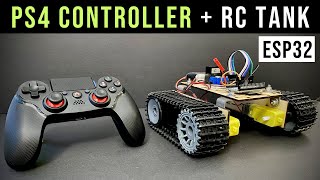 RC Tank with PS4 Controller and esp32 🔥 [upl. by Gladys]